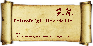 Faluvégi Mirandella névjegykártya